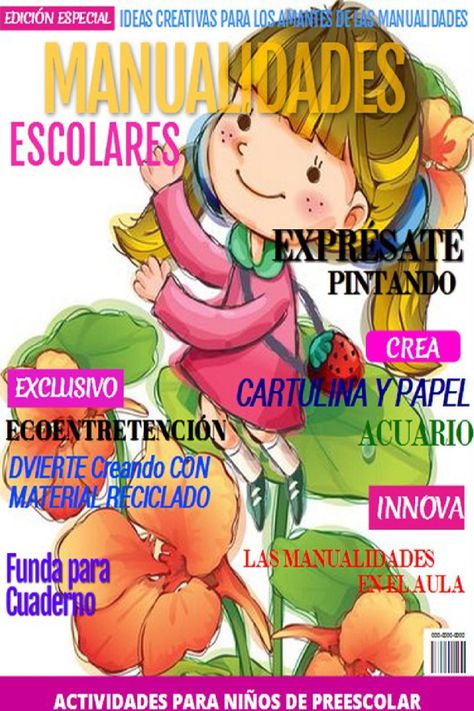 ISSUU - MANUALIDADES ESCOLARES de rocio rosas Comic Books, Comic Book Cover, Book Cover, Books