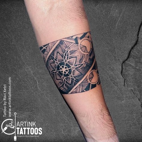 come visit us for your favourite tattoo at sentrum mall 2nd floor Artink Tattoos
Artist :-Ravi Xetri 
Mandala with Geometrical Band Tattoo.
#mandala #geometrical #band #tattoo #tattoolover #tattoodesign #asansol #west #bengal #india Mandala Band Tattoo Design, Mandala Band Tattoo, Hand Band Tattoo For Men, Mandala Band, Nepal Tattoo, Mandala Tattoo Men, Wrist Band Tattoo, Band Tattoos For Men, Band Tattoos