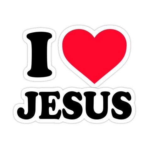 Decorate laptops, Hydro Flasks, cars and more with removable kiss-cut, vinyl decal stickers. Glossy, matte, and transparent options in various sizes. Super durable and water-resistant. I love Jesus. A funny t shirt for Christians. I Love You Jesus, I Love Jesus Pfp, Journal Bible Quotes, Jesus Loves Us, Jesus Memes, Bible Humor, I Love You God, I Love Jesus, Christian Quotes Prayer