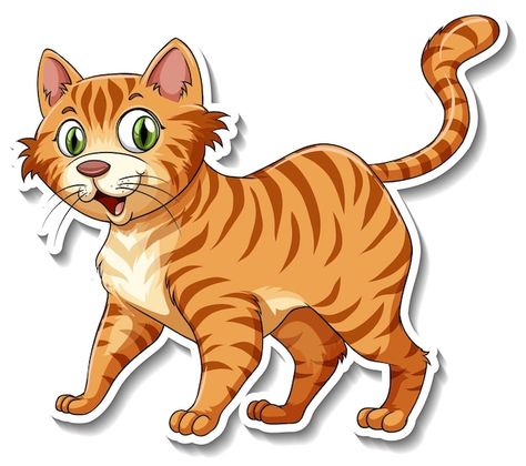 Happy Kitten, Cat Stretching, Cat Post, Cat Clipart, Happy Cat, Orange Cat, Dog Behavior, Cute Kittens, Training Your Dog