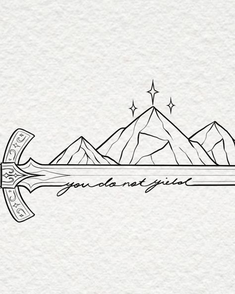 I wish this one fit better on insta 😭🗡️ swipe to check a close up of this Goldryn blade for Mandi 🌙🔥 #acotar #goldryn #sarahjmaas Acotar Painting Ideas Easy, Acotar Drawings Easy, Acotar Mountain, Acotar Drawings, Acotar Tattoos, Tiny Tats, Bookish Tattoos, Pawprint Tattoo, Digital Journaling