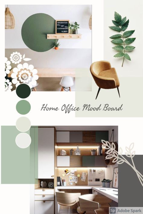 Fresh and calm inspo office room Home Office Mood Board, Calm Office, Physio Room, Office Mood Board, Room Revamp, Staff Room, Online Interior Design Services, Design A Space, Therapy Room