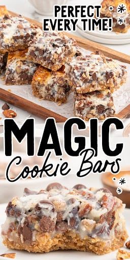 There’s no denying that these magic cookie bars are delicious, with rich layers of sweet coconut, crunchy nuts, and decadent chocolate chips. Holiday Cookies And Bars, Best Cookie Bar Recipes, Mummy Dessert, Pecan Desserts Recipes, Cookies And Bars, Magic Bars Recipe, Magic Cookie Bar Recipe, Chocolate Chip Cheesecake Bars, Christmas Cookie Bars