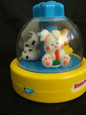 Vintage Shelcore Toy Baby Toddler --Wind Up Musical Merry Go Round Dog Cat Bunny | #487549340 Baby Einstein Language Nursery, Baby Mozart Toys, Baby Bach, Baby Einstein Toys, Bunny Vintage, Ginny Dolls, Mini Movie, Animal Cupcakes, Dvds Movies