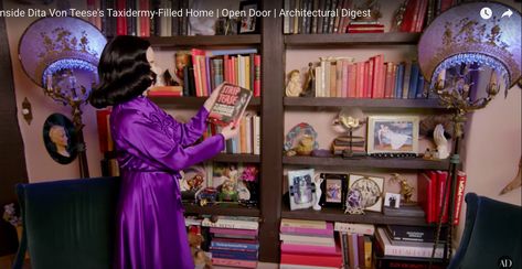 Dita Von Teese Home, Tudor House, Interior D, Dita Von, Dita Von Teese, Sweet Candy, Craft Room, Bookshelves, Beautiful Homes