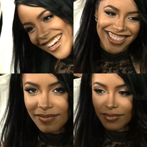 Aliyah's Face Outfits, 2000s Black Hair Magazine, Aaliyah Braids, Aaliyah Icons, 90s Fashion Aaliyah Outfit, Black Women In The 90s, 2000s Actresses, Aaliyah Face, Aaliyah Interview