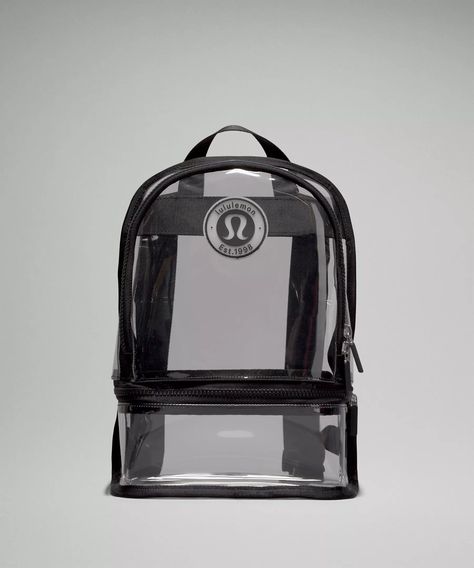 Clear Backpack Mini 10L *Logo | Unisex Bags,Purses,Wallets | lululemon | Lululemon (US) Lululemon Backpack, Lululemon Bags, Clear Backpack, Adventure Backpack, Day Backpacks, Everyday Backpack, Bags Logo, Home Team, Water Resistant Fabric