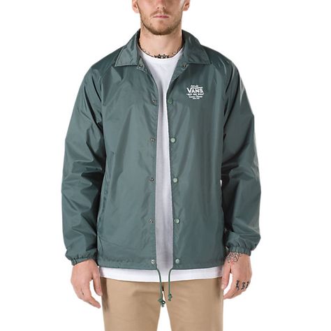 Vans Outfit Men, Guy Outfits, Vans Jacket, Coaches Jacket, Coach Jackets, Vans Outfit, Male Clothes, Mens Windbreaker, Jackets For Men