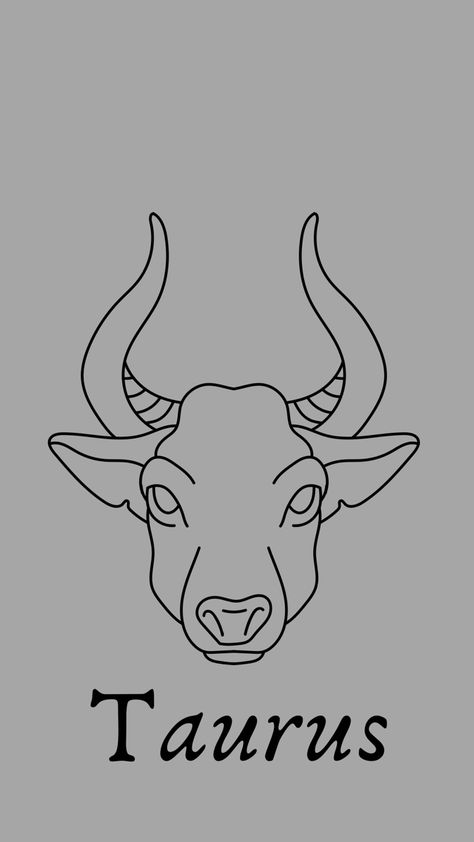 Taurus Drawing Ideas, Taurus Drawing Simple, Taurus Drawing Zodiac, Taurus Art Drawing, Taurus Sketch, Astrology Drawings, Taurus Drawing, Taurus Bull Tattoos, Zodiac Signs Animals