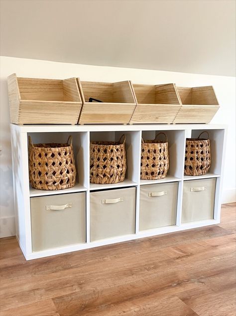 Stackable Wood Storage Bin Natural … curated on LTK Nursery Organization Toys, Storage For Toys In Bedroom, Toy Organization Cube Shelves, Build Toy Storage, Toy Storage For Boys Room, Toy Storage Cubbies, Corner Toy Storage Living Room, L Shaped Toy Storage, How To Use Cube Storage