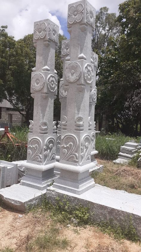 Temple stones Temple Stone Design, Temple Pillar Designs, Stone Carving Sculpture, Temple Work, Temple Drawing, Indian Stone, Luxury Ceiling Design, Foam Carving, Ancient Drawings