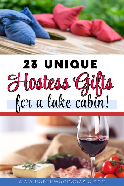 We’ve rounded up some of the 23 best hostess gifts ideas for a lake home or cabin. From lake house decor to games & activities, these thoughtful gifts are sure to please. Lake Gifts Ideas, Cabin Gift Ideas, Lake House Gift Basket Ideas, Lake Gift Basket, Winter Lake House, Fall Lake House, Best Hostess Gifts, Cabin Gifts, Lake House Gifts