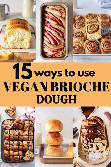 Here are 15 ways to use vegan brioche dough. Think dinner rolls, cinnamon buns, babka and more! via @rainbownourish Rainbow Nourishments, Easy Vegan Baking, Dinner Buns, Vegan Brioche, Crazy Dough, Rolls Dinner, Make Cinnamon Rolls, Best Vegan Breakfast, Brioche Dough