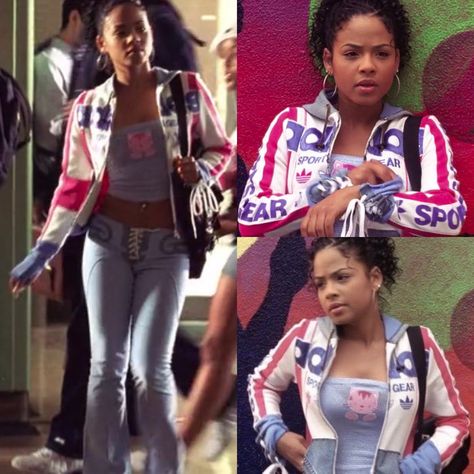 Christina Milian 2000s Aesthetic, 90s And 2000s Fashion Black Women, Early 90s Fashion Black Women, Beauty Shop Movie Outfits, Early 2000 Fashion Black Women, Cristina Milian 2000s Outfits, 99 And The 2000 Outfits, 2000 Outfits Black Women, Late 90s Fashion Early 2000s Black Women