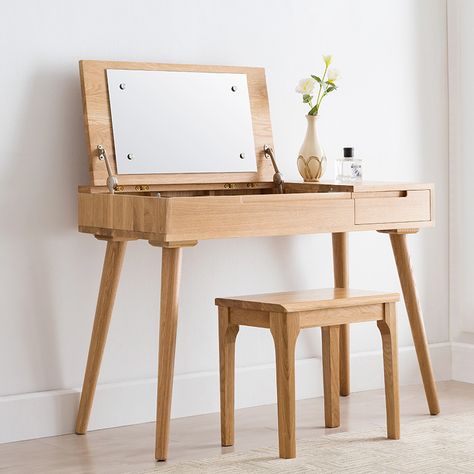 Dressing Table Modern, Modern Dressing Table, Space Makeup, Vanity Benches, Vanity Table Set, Dressing Table Vanity, Bedroom Dressing Table, Table For Small Space, Dresser Storage