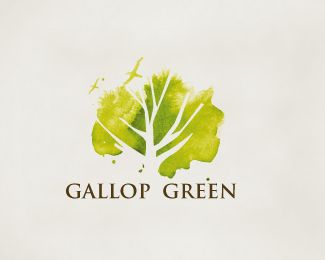 Gallop Green v4 Logo Typo, Magazine Web Design, Inspiration Logo Design, Logo Design Collection, Organic Logo, Watercolor Logo, Green Logo, Logo Design Creative, Corporate Design