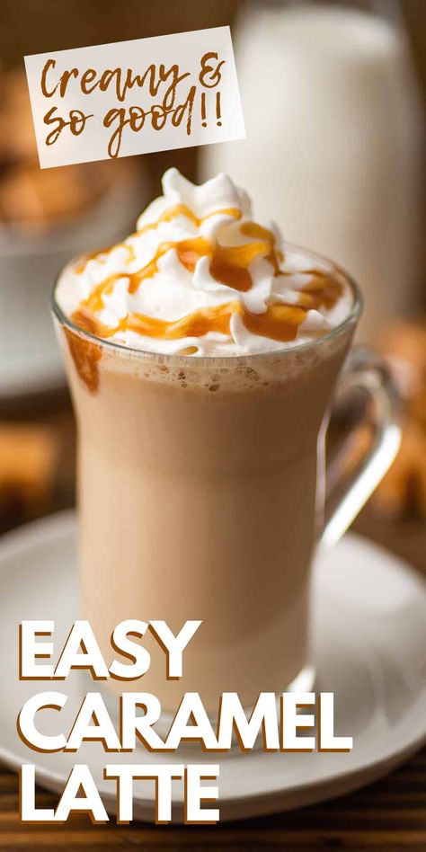 Starbucks Hot Coffee Recipes At Home, Essen, Caramel Espresso Drinks, Caramel Cappuccino Starbucks, Blended Caramel Coffee, Sweet Coffee Recipes At Home, Coffee Recipes Hot Easy, Hot Caramel Coffee Recipe, How To Make Different Coffee Drinks