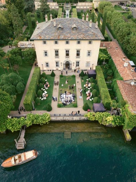 Old Money House, Comer See, Wedding Money, Lake Como Wedding, European Wedding, Wedding Aesthetic, Country Side, French Wedding, Wedding Goals