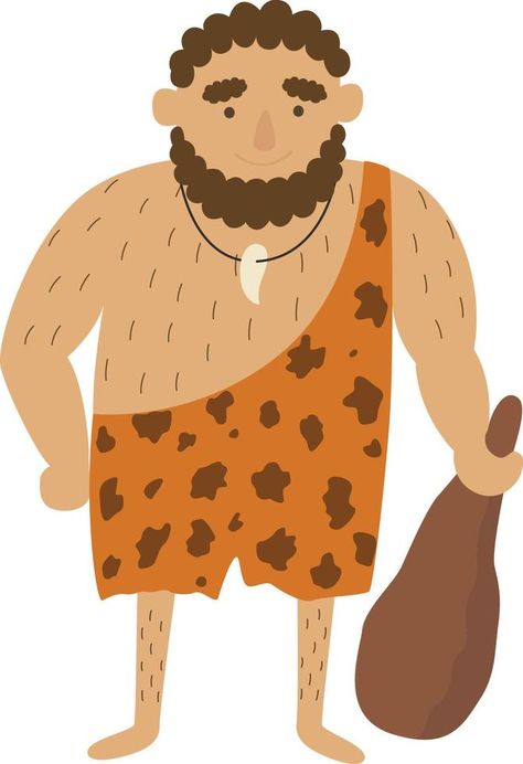 Stone age primitive man Primitive Art Symbols, Stone Age Sketch, Stone Age Illustration, Early Man Stone Age, Neolithic Tools Stone Age, Applied Arts, Stone Age, Social Media Icons, Vault Boy