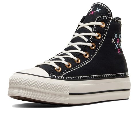 PRICES MAY VARY. Rubber sole Signature logo patch, Embroidered details and floral embellishment at heel Round toe Chuck Taylor All Star Platform Sneakers All Star Platform, Floral Embellishment, Embroidered Details, Womens Converse, Platform Sneakers, Chuck Taylor All Star, Fashion Sneakers, Signature Logo, Chuck Taylor