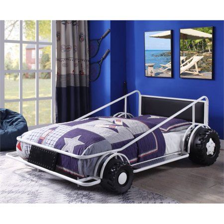 Cool Toddler Beds, Twin Car Bed, Unique Bed Design, Lego Room Decor, Twin Car, Race Car Bed, Loft Bed Frame, Unique Bed, Twin Platform Bed