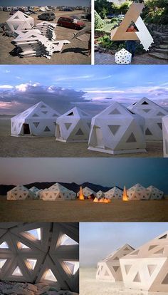 Doomsday Prepping, Casa Hobbit, Temporary Architecture, Eco Village, Portable Shelter, Japanese Forest, Shelter Design, Dome Home, Folding Origami