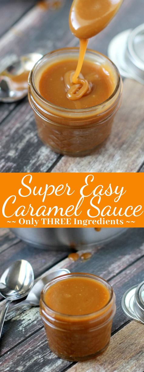 Easy Caramel Sauce, Easy Caramel, Caramel Recipes Sauce, Homemade Caramel Sauce, Salted Caramel Sauce, Caramel Recipes, Dessert Sauces, Homemade Caramel, Sweet Sauce