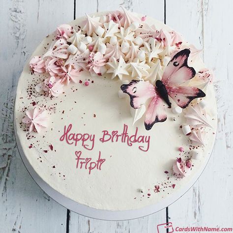 Tripti Name Cards And Wishes Birthday Cake Writing, Cake Writing, Cake Name, Cake Printing, Girl G, Beautiful Birthday Cakes, Cake Online, Happy Birthday Cake, Cool Birthday Cakes