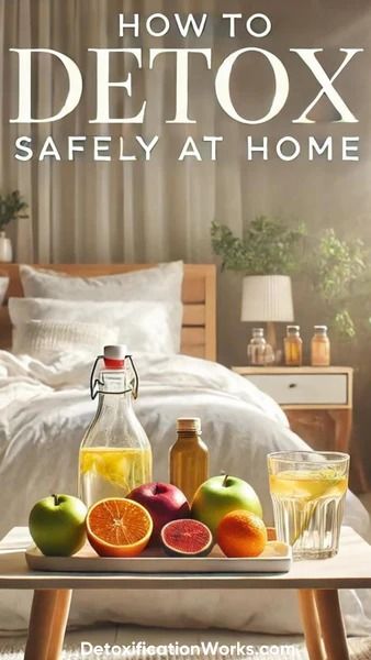 How to Detox Safely at Home: Managing Detox Symptoms. Whole Body Detoxification, How To Detox Your Body From Toxins, Alcohol Detox At Home, Detox At Home, Natural Body Detox, Natural Detox Cleanse, Detox Symptoms, Detox Body, 7 Day Detox