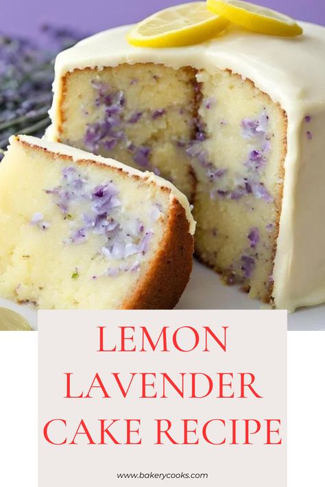 This Lemon Lavender Cake recipe combines zesty lemon with delicate floral notes for a delightful dessert. Moist layers infused with lavender, topped with lemon cream cheese frosting, create a perfect balance of citrus and floral flavours. Infused Desserts, Light Food Ideas, Acotar Recipes, Lavender Frosting Recipe, Lavender Recipe, Tea Dessert Recipes, Lavender Baking, Lemon Lavender Cake, Lavender Desserts