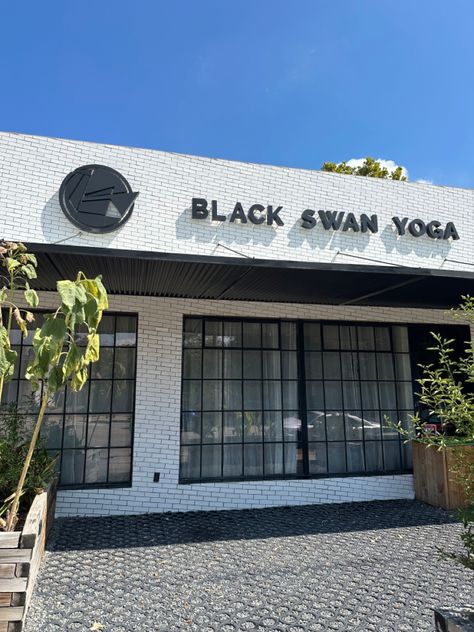 #houston #htx #thingstodo #yoga #yogastudio #aesthetic #fitness Black Swan Yoga, Yoga Studio Aesthetic, Dream Gym, Studio Aesthetic, The Heights, 2024 Vision, Hot Yoga, Black Swan, Yoga Studio