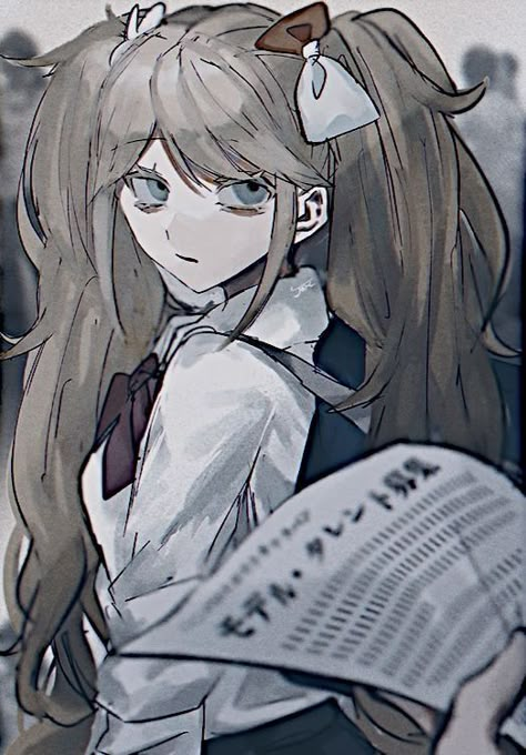 Junko Enoshima Art, Danganronpa Junko Enoshima, Enoshima Junko, Danganronpa Junko, Junko Enoshima, Danganronpa Trigger Happy Havoc, Danganronpa Game, Danganronpa 1, Trigger Happy Havoc