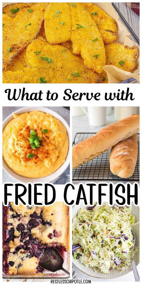 Fried Fish Meals Sides, Desserts That Go With Fish Fry, What Goes With Fried Catfish, Dessert For Fish Fry, Catfish Dinner Ideas Southern Style, What To Serve At A Fish Fry, Sides For Catfish Fried Fish, Fish Fry Appetizers, Desserts For Fish Fry