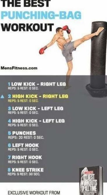 Punching Bag Exercises, Kickboxing Routine Punching Bag, Boxing Heavy Bag Workout, Kick Boxing Workout At Home, Cardio Kickboxing Workout With Bag, At Home Boxing Workout With Bag, Punching Bag Workout Beginner, Kickboxing Combos Punching Bag, Kick Boxing Workout With Bag