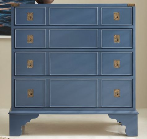 30.5"w x 17.25"d x 32"h Colony Hotel, Coastal Traditional, Bachelor Chest, The Colony Hotel, Blue Dresser, Bachelors Chest, Bedside Chest, The Colony, Nightstand Storage