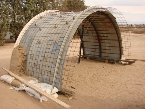 Quonset Hut Homes, Cob Building, Arched Cabin, Earth Sheltered Homes, Casa Hobbit, Earth Bag Homes, Earth Sheltered, Mike Smith, Landscaping Flowers