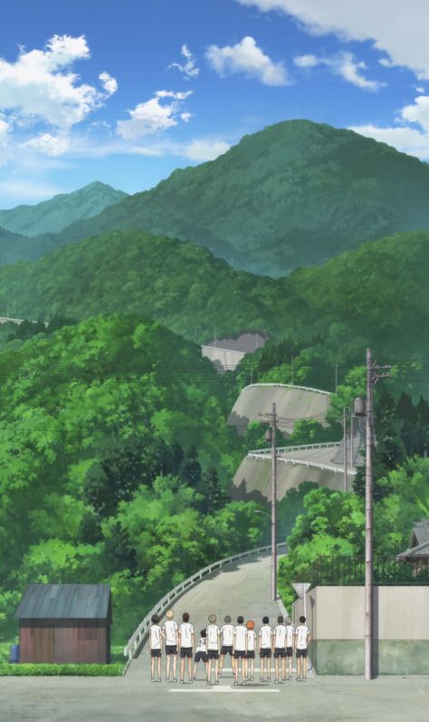 #ハイキュー #haikyuu #karasuno Haikyuu Scenery Aesthetic, Haikyuu Landscape, Haikyuu Scenery, Haikyuu Visualization, Shifting Haikyuu, Haikyuu Scenarios, Haikyuu Visuals, Mha Background, Shifting Visuals