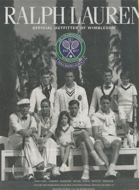 Ralph Lauren Wimbledon, Ralph Lauren Tennis, Ralph Lauren New York, Ralph Lauren Ads, Polo Lauren, Sport Chic Style, Vintage Tennis, Ivy League Style, Prep Style