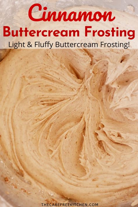 Cinnamon Cake Frosting, Cinnamon Filling For Cake, Cinnamon Butter Cream Frosting, Buttercream Frosting For Cinnamon Rolls, Peppermint Icing Recipe, Cinnamon Frosting Recipe, Cinnamon Icing Recipe, Buttercream Frosting Flavors, How To Make Buttercream Frosting