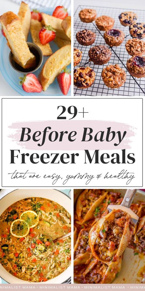 Frozen Meals To Make Before Baby, Freezer Meals For Expecting Moms, Breakfast Meal Prep Freezable, Clean Eating Frozen Meals, East Freezer Meals Postpartum, Post Pardom Freezer Meals, Instant Pot Make Ahead Freezer Meals, Pinch Of Yum Freezer Meals, No Bake Freezer Meals