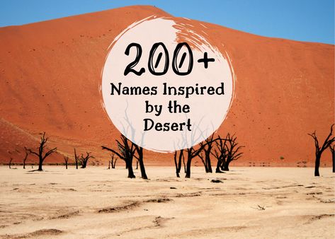 If you're looking for a first name that has something to do with the deserts of our planet, then this is the place for you. Desert Names Ideas, Desert Names, Desert Words, Western Baby Names, Sheep Names, Mommas Boy, Boy Name Meanings, Character Descriptions, Baby Names Ideas