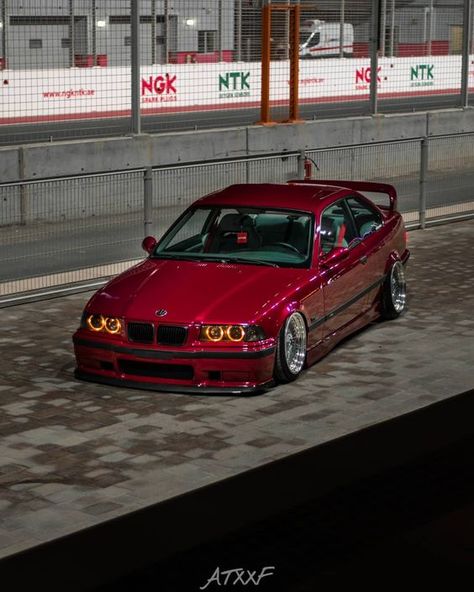 Bmw E36 Tuning, Bmw Red, Bmw E36 M3, Slammed Cars, Serie Bmw, Dream Cars Bmw, Pimped Out Cars, Best Jdm Cars, Street Racing Cars