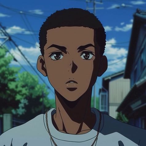 Black Anime Boy Pfp, Black Guy Pfp, Black Anime Guy Pfp, Pfp Bff, Pic Icon, Black Anime Guy, Aquarius Love, Black Couple Art, Anime Vs Cartoon