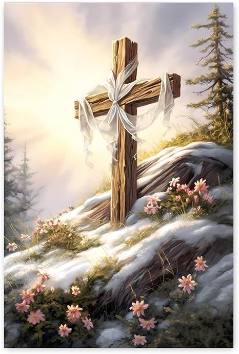 Amazon.com: Chronst Christ DIY Diamond Painting Kit Sunflower Cross 5D Abstract Painting Christianity Gift for Friends Hotel Decoration 24x32 Inch : Arts, Crafts & Sewing Christian Painting Ideas, Jesus Christ Painting, Cross Paintings, Diy Diamond Painting, Hotel Decor, Christian Cross, Jesus Pictures, Jesus On The Cross, Crafts Sewing