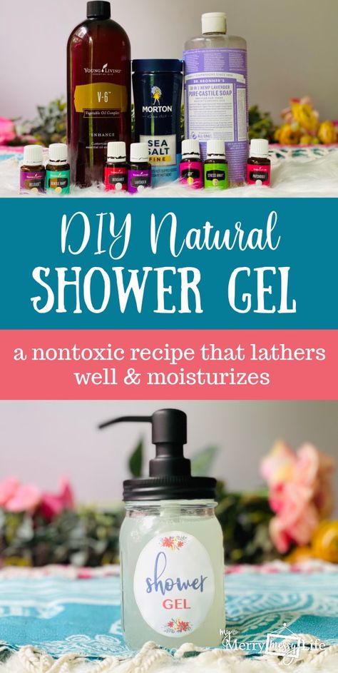 Shower Gel Diy, Shower Gel Recipe, Homemade Shower Gel, Homemade Alternatives, Castile Soap Recipes, Foaming Hand Soap Recipe, Body Wash Recipe, Diy Body Wash, Natural Shower Gel