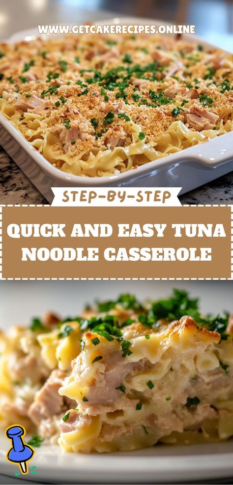 Tuna Noodle Casserole Tuna Fish Hot Dish, Campbell��’s Tuna Noodle Casserole, Quick And Easy Tuna Casserole, Quick Tuna Casserole, Tuna Surprise Casserole, Casserole Recipes Tuna, Tuna Alfredo Casserole, Ww Tuna Noodle Casserole, Campbell Tuna Noodle Casserole