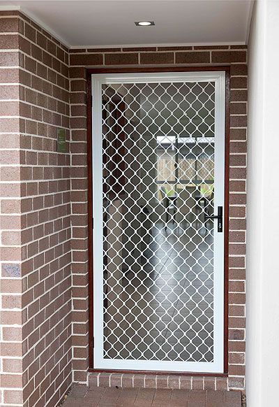 Screen Door Projects, Security Door Design, Metal Screen Doors, Decorative Screen Doors, Porte In Ferro, Wooden Screen Door, Door Grill, Security Screen Door, Iron Front Door