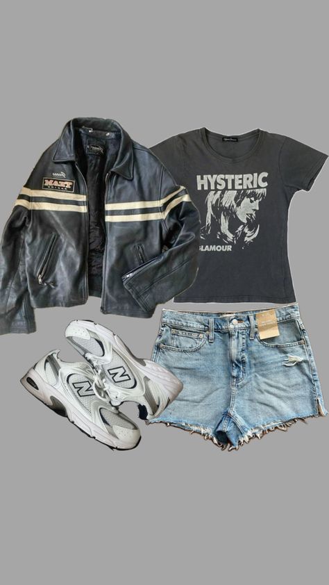 #outfitinspo #outfitideas #outfit #leatherjacket Casual Outfits, Leather Jacket, Outfit Inspo