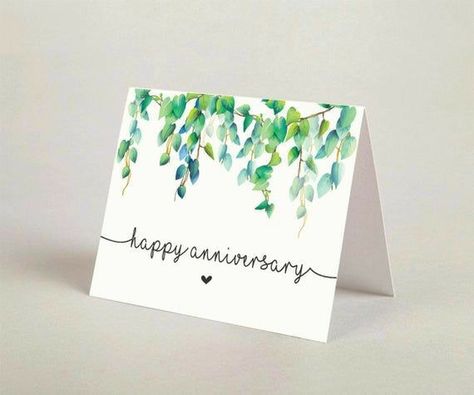 Happy Anniversary Greeting Cards, Anniversary Paintings For Parents, Happy Birthday Calligraphy Printable, Card Ideas For Anniversary, Anniversary Greeting Cards Handmade, Watercolour Anniversary Card, Anniversary Card Ideas For Parents, Anniversary Ideas For Parents, Anniversary Handmade Cards