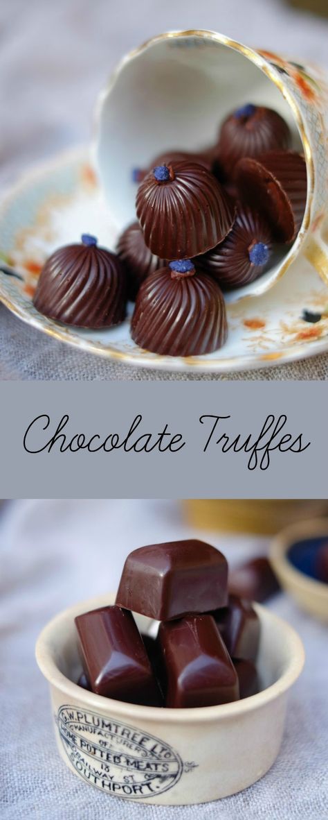 #ConfectionCollection: Chocolate Truffles | Patisserie Makes Perfect Tempered Chocolate, Chocolate Candy Recipes, Best Chocolate Desserts, Truffle Recipe, Chocolate Sweets, Edible Gifts, Chocolate Truffles, Chocolate Ganache, Chocolate Molds